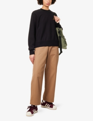 CARHARTT WIP: American Script Logo-Embroidered Cotton-Blend Sweatshirt