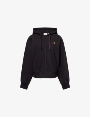 CARHARTT WIP: American Script Logo-Embroidered Cotton Hoody