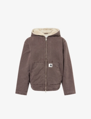 CARHARTT WIP: Mitch Fleece-Lined Cotton Jacket