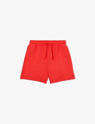 Reiss Womens Coral Red Bea Knitted Shorts Xs