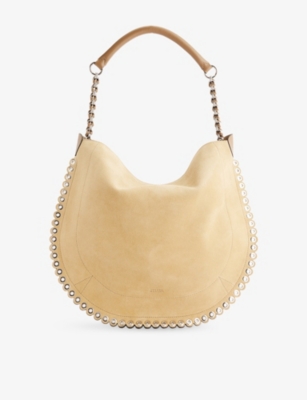 ISABEL MARANT: Oskan Hobo Soft Suede Bag