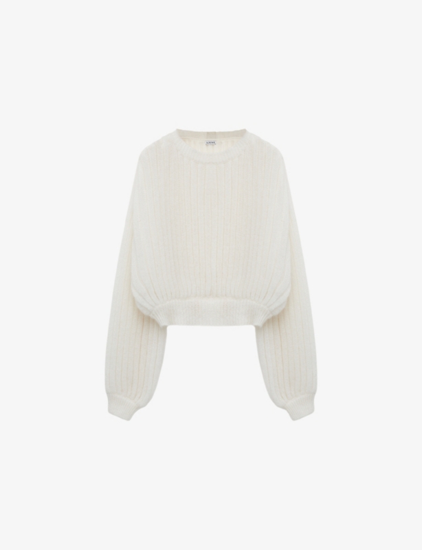 Relaxed-Fit Ribbed Wool-Blend Jumper