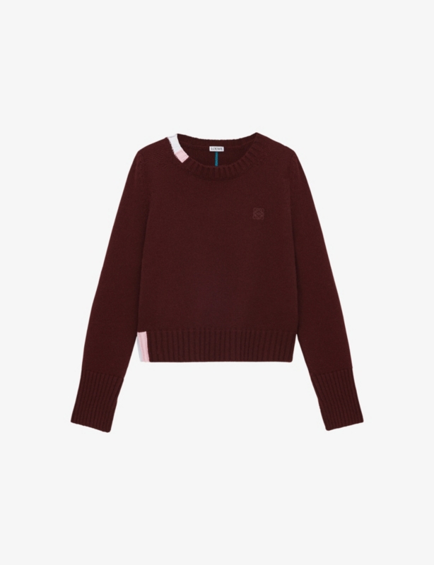 Brand-Embroidered Cashmere-Blend Jumper