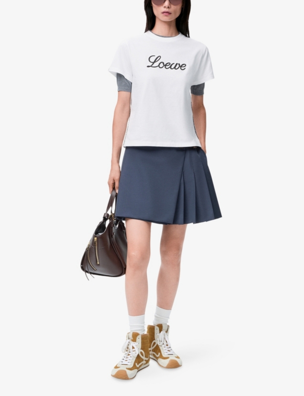 Brand-Print Relaxed-Fit Cotton-Jersey T-Shirt