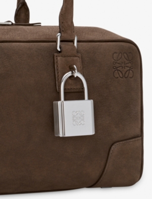 LOEWE: Amazona 31 Cropped Suede Shoulder Bag