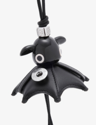 Loewe Womens  Biker Puzz Leather Charm In Black