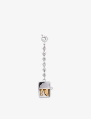 Loewe Womens  Sardine Box Brass Charm In Metallic