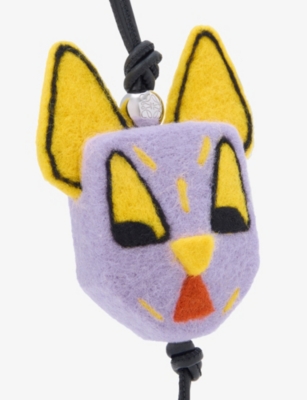 LOEWE: Futurist Cat Wool-Felt Charm