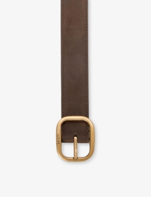 LOEWE: Rounded Leather Belt