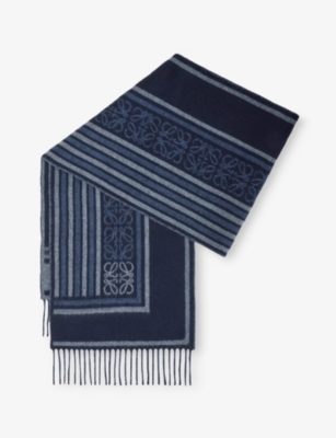 LOEWE: Branded Wool and Cashmere Scarf