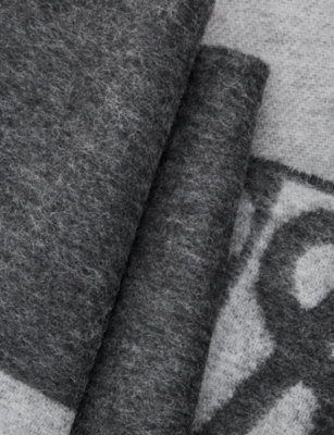 LOEWE: Branded Wool and Cashmere Scarf