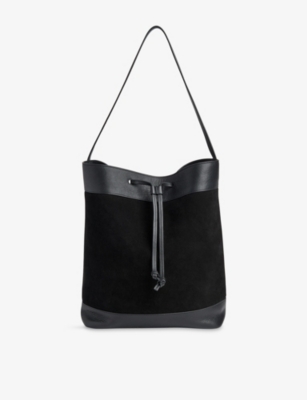 WHISTLES: Sasha Suede and Leather Shoulder Bag