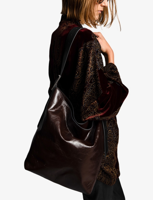 Jane Patent-Leather Shoulder Bag