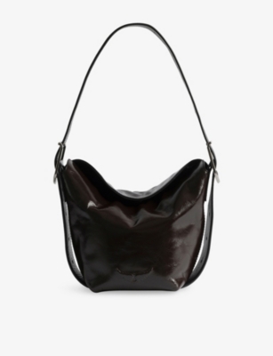 ZADIG&VOLTAIRE: Baby Jane Patent-Leather Shoulder Bag