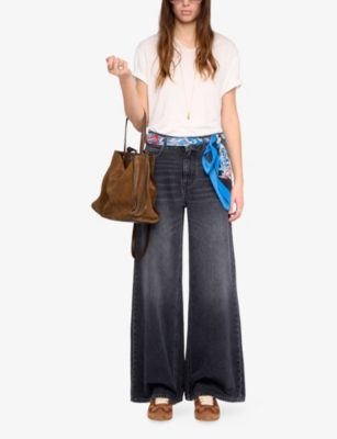 ZADIG&VOLTAIRE: Eli Faded-Wash Wide-Leg Denim Jeans