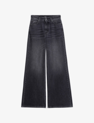 ZADIG&VOLTAIRE: Eli Faded-Wash Wide-Leg Denim Jeans