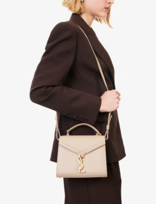 RESELFRIDGES: Pre-Loved Saint Laurent Cassandra Leather Top-Handle Bag