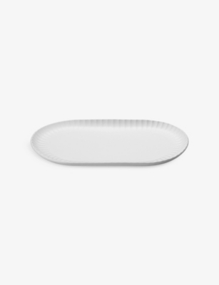 Georg Jensen White Bernadotte Porcelain Serving Dish