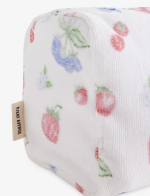 DJERF AVENUE: Terry Printed Cotton Beauty Bag