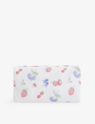 Djerf Avenue Womens  Terry Printed Cotton Beauty Bag