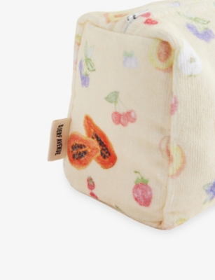 Djerf Avenue Womens  Terry Printed Cotton Beauty Bag