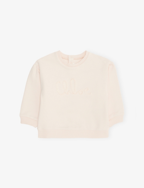 CHLOE - Logo-Embroidered Sleeveless Cotton Dress 6 Months-3 Years ...