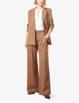 VERONICA BEARD: Rimini Wide-Leg Stretch-Woven Trousers