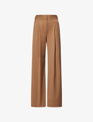 VERONICA BEARD: Rimini Wide-Leg Stretch-Woven Trousers