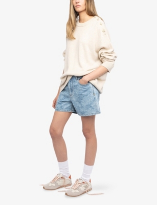 ZADIG&VOLTAIRE: Dance Leather and Suede Trainers