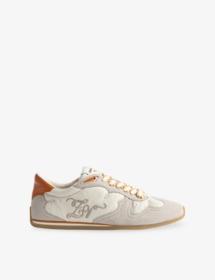 ZADIG&VOLTAIRE: Dance Leather and Suede Trainers