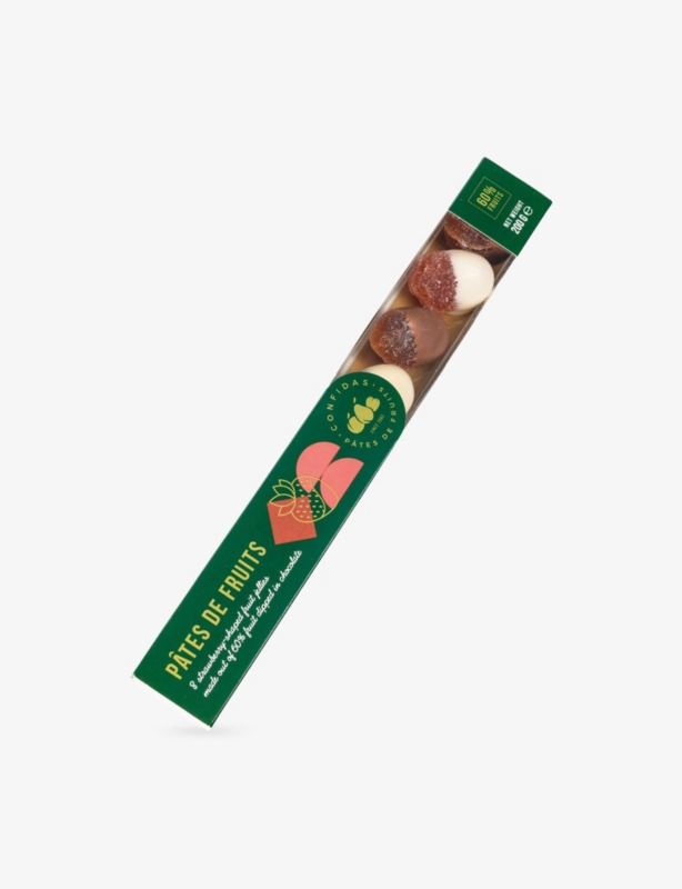 Chocolate-Dipped Strawberry Fruit Jellies Pâte De Fruits 200g