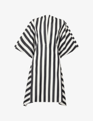 Jacquemus Womens Jacquard Medium Stripes Moisson Striped Cotton And Silk Tunic In Multi