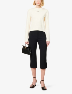 Jacquemus Womens Light Beige Le T-shirt Long-sleeve Cotton-jersey T-shirt In Sand