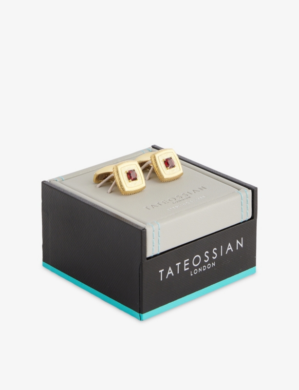 Swivelling Meteorites Palladium-Plated Metal Cufflinks