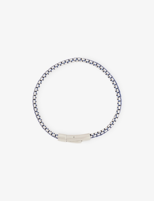 Tris Button Stainless Steel Bracelet