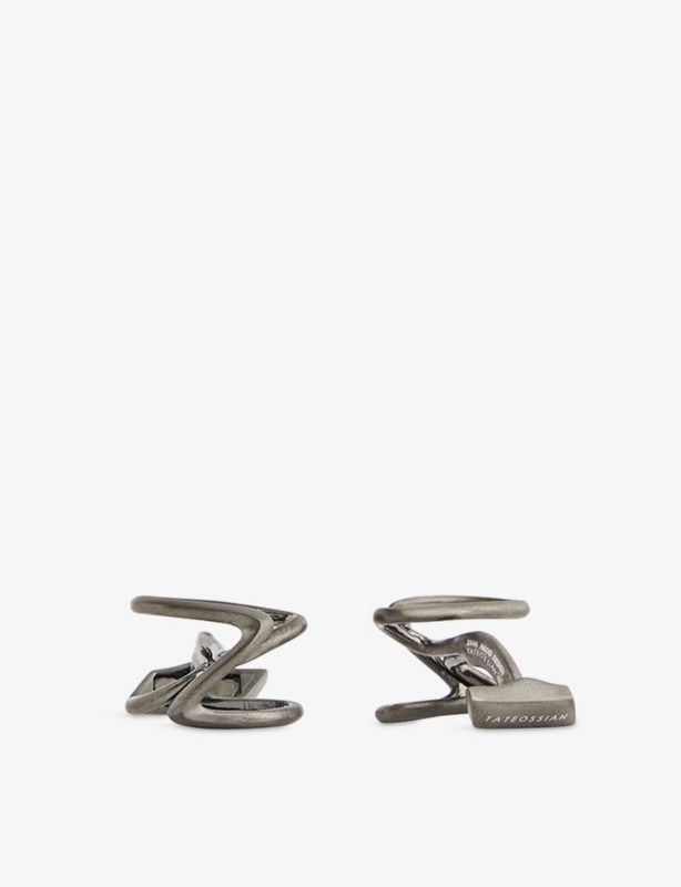 Tateossian X Zaha Hadid Design Apex Ruthenium-Plated Sterling-Silver Cufflinks