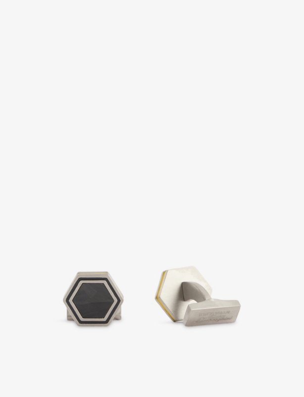 Automobili Lamborghini Hex Titanium Cufflinks