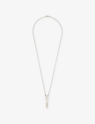 TATEOSSIAN: Tateossian X Zaha Hadid Tyne Stainless-Steel Pendant Necklace