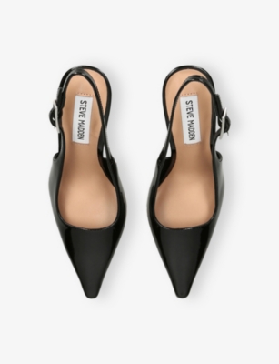 Steve Madden Womens  Delanerys Faux-leather Courts In Black