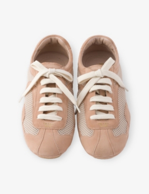 PRADA: Montecarlo Suede And Mesh Trainers