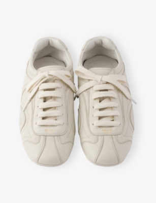 Prada Montecarlo Re-edition 2005 Nappa Leather Sneakers In Neutral