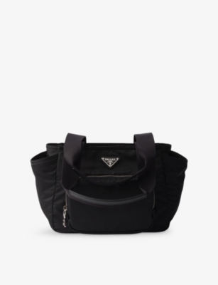 Prada Womens  Re-nylon Tote Bag In Black