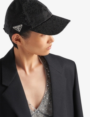 PRADA: Duchesse Silk Blend Cap