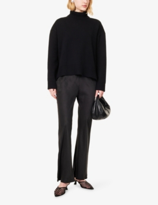 DISSH: Kyra Bias-Cut Silk Trousers
