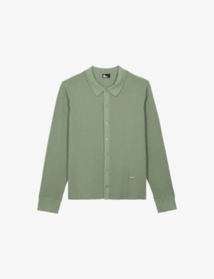 THE KOOPLES: Collared Button-Down Stretch Wool-Blend Jumper