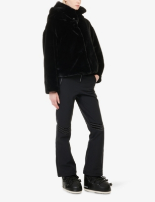 PERFECT MOMENT: Faux Fur Hood Jacket