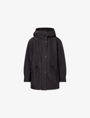 PERFECT MOMENT: Drawstring Woven Parka Jacket