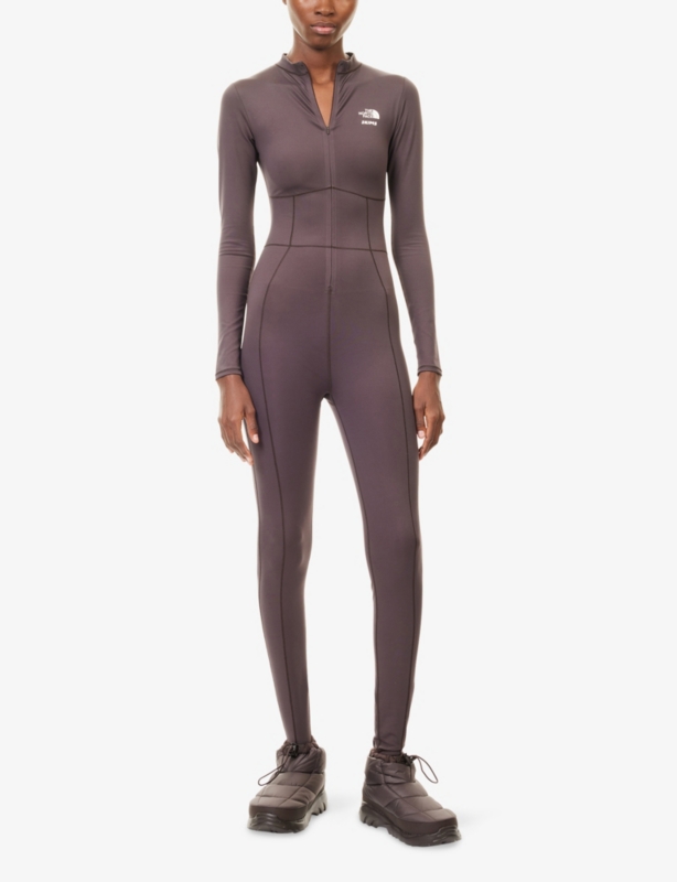 The North Face x SKIMS Long-Sleeves Stretch-Woven Jumpsuit