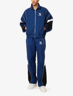 NAHMIAS: Warm Up High-Neck Woven Track Jacket