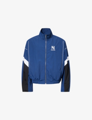 NAHMIAS: Warm Up High-Neck Woven Track Jacket